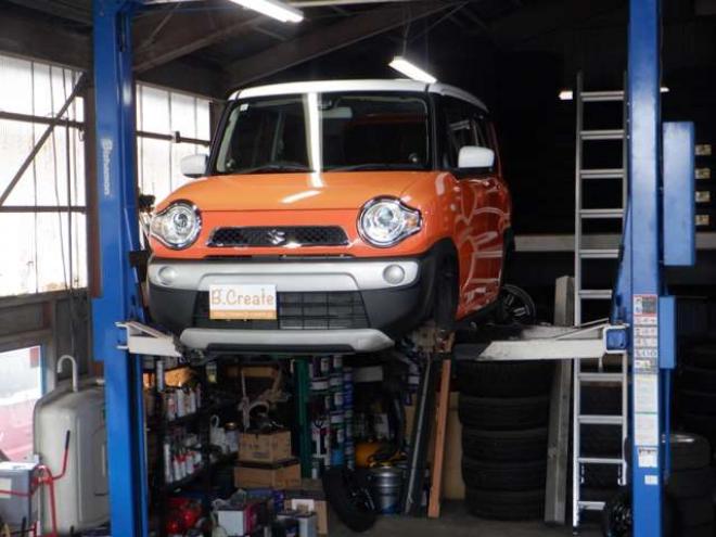 ハスラーG 4WD　本州仕入・後期型・ツートンカラー・ナビ・TV・B/T・リフトアップサス・R/Tタイヤ・衝突軽減・HID・スマートキー・プッシュスタート・ETC 660