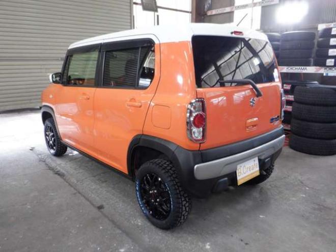 ハスラーG 4WD　本州仕入・後期型・ツートンカラー・ナビ・TV・B/T・リフトアップサス・R/Tタイヤ・衝突軽減・HID・スマートキー・プッシュスタート・ETC 660