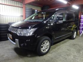 デリカ　D：5 2.4 G パワーパッケージ 4WD　ナビ・TV・B/T・Bカメラ・両側電動・スマートキー・クルコン・パドルシフト・リアヒーター・HID・ビルトインETC・フォグランプ・フルフラットシート・ドアバイザー・オートライト・オートエアコン・寒冷地仕様 2400