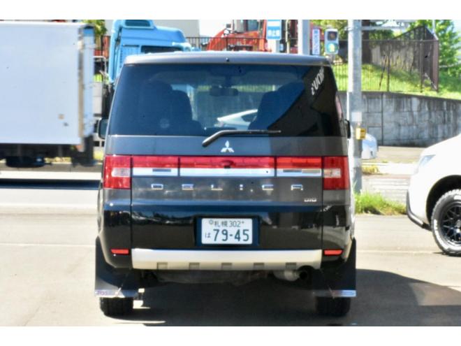 デリカD:5　Dパワーパッケージ　4WD　Ｆグリルラプターペイント　新品タイヤ／アルミ　新品フロントガード　シートカバー　ステップ付　社外ナビ／ＴＶ／バックカメラ　マッドフラップ
