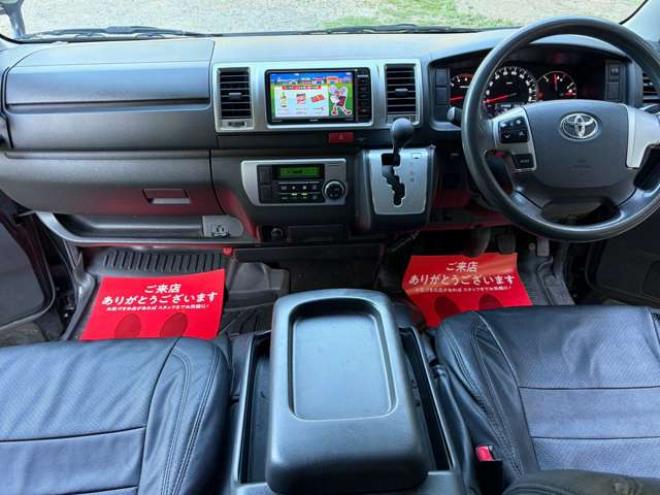 ハイエースバン3.0 スーパーGL ロング ディーゼルターボ 4WD　社外ナビ・Bカメラ・純正スターター・社外アルミ・ワンオーナー 3000