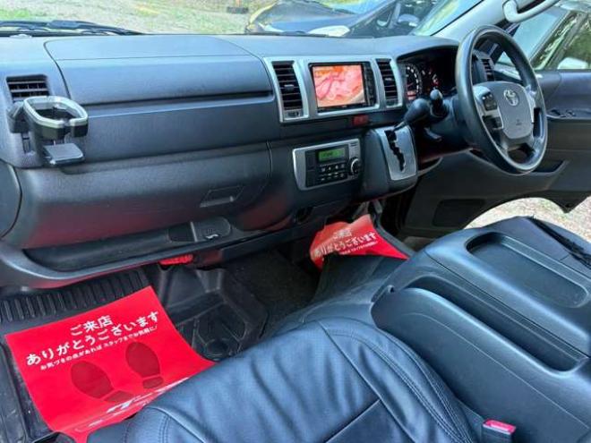 ハイエースバン3.0 スーパーGL ロング ディーゼルターボ 4WD　社外ナビ・Bカメラ・純正スターター・社外アルミ・ワンオーナー 3000