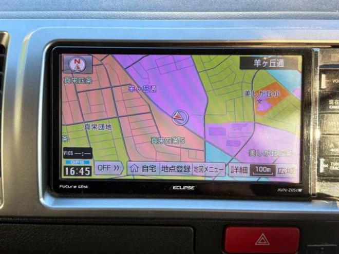 ハイエースバン3.0 スーパーGL ロング ディーゼルターボ 4WD　社外ナビ・Bカメラ・純正スターター・社外アルミ・ワンオーナー 3000