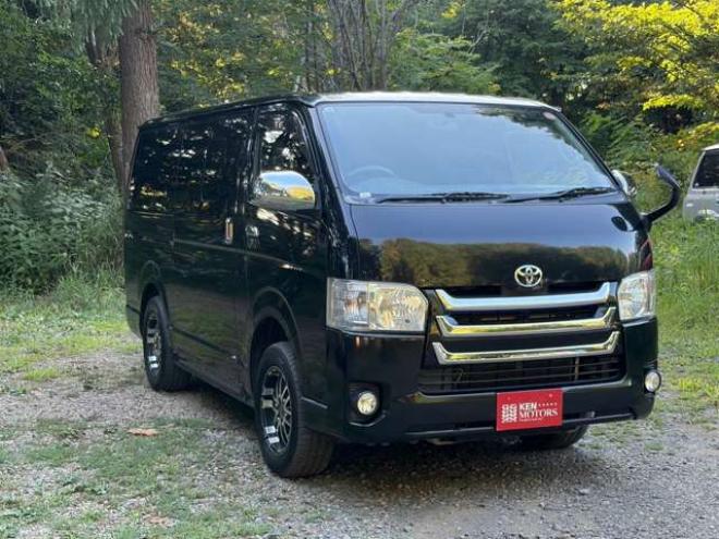 ハイエースバン3.0 スーパーGL ロング ディーゼルターボ 4WD　社外ナビ・Bカメラ・純正スターター・社外アルミ・ワンオーナー 3000