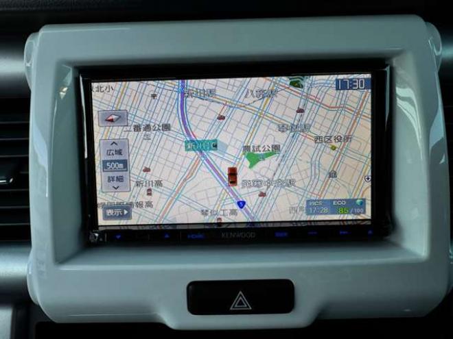 ハスラーX 4WD　プッシュスタート　スマートキー純正SDナビ　フルセグTV　バックカメラ　衝突被害軽減　横滑り防止　シートヒーターアイドリングストップ　HIDヘッドライト　ダウンヒルアシスト 660