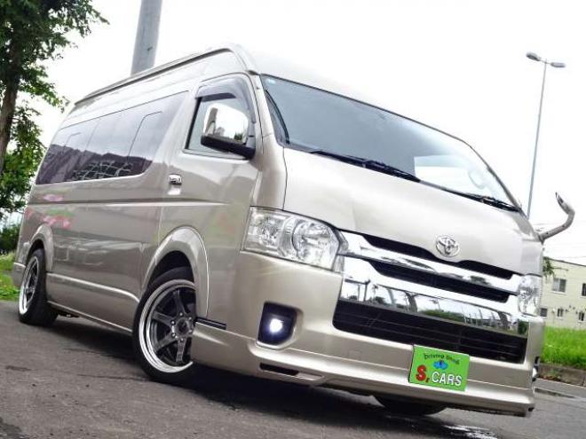 レジアスエース2.7 DX ワイド ハイルーフ スーパーロングボディ GLパッケージ 4WD　5人乗 保証/走行距離無制限　4WD　4型ハイルーフワイド　舞杏KBレーシングII18AW　6型メッキドアミラー　ローダウン　LEDヘッドライト　LEDフォグ　社外ナビ　バックカメラ　エンスタ　Rヒーター　Rエアコン 2700