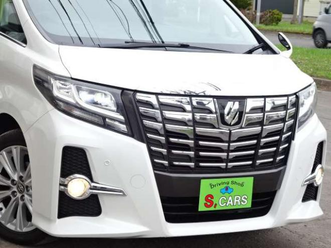 アルファード2.5 S 4WD　本州車　保証1年/走行距離無制限　4WD　両側パワースライドドア　社外9型ナビ　地デジ　バックカメラ　Bluetooth接続　LEDヘッドライト　前後ドライブレコーダー　ビルトインETC　冬タイヤ付属　純正18インチアルミ 2500