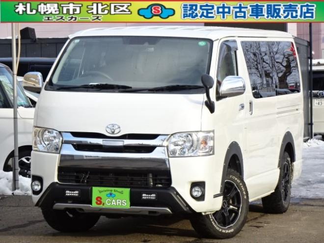 ハイエースバン2.8 スーパーGL ロング ディーゼルターボ 4WD　本州車　4WD　プッシュスタート　スマートキー　オートマチックハイビーム　ETC　MID　GRCIA　WHEEL　バックカメラ　リヤヒーター　リヤエアコン　AC100V　冬タイヤ付属 2800