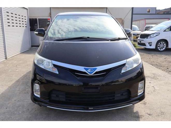 エスティマハイブリッド2.4 X 4WD　ローダウン・パワースライドドア・ナビ・TV・バックカメラ 2400