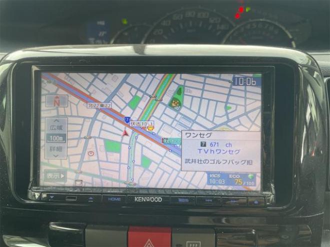 タントカスタムＬ ４ＷＤ 電動スライドドア ナビ ＴＶ ＨＩＤ スマートキー アイドリングストップ ベンチシート ＣＶＴ 盗難防止システム ＡＢＳ ＣＤ アルミホイール 衝突安全ボディ エアコン パワーステアリング（北海道） 4WD 660 5Dr