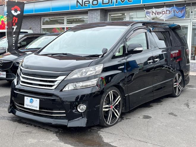 ヴェルファイアハイブリッドハイブリッド2.4ZR 4WD　ローンが不安な方＜優遇ローン＞　モデリスタ　純正8型ナビ　後席モニター　両側パワースライド 4WD 2400 5Dr