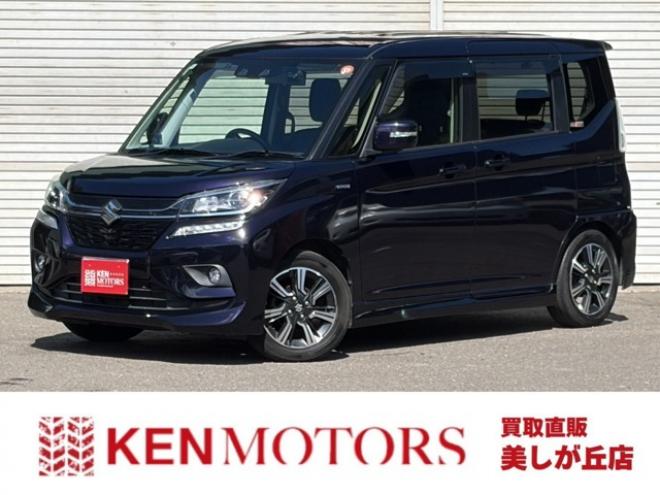 ソリオ1.2 バンディット ハイブリッド MV 4WD　ワンオーナー車4WDデュアルブレーキサポート　左リアパワスラ純正エンジンスターター　シートヒーター 1200