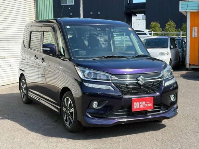 ソリオ1.2 バンディット ハイブリッド MV 4WD　ワンオーナー車4WDデュアルブレーキサポート　左リアパワスラ純正エンジンスターター　シートヒーター 1200