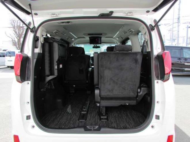 アルファード3.5 SA Cパッケージ 4WD　純正ナビ/フルセグTV/バックカメラ/プリクラッシュセーフティー/LEDヘッドライト/スマートキー一体式エンジンスターター/レーダークルーズコントロール/純正フリップダウンモニター/ビルトインETC/両側Pスライドドア 3500