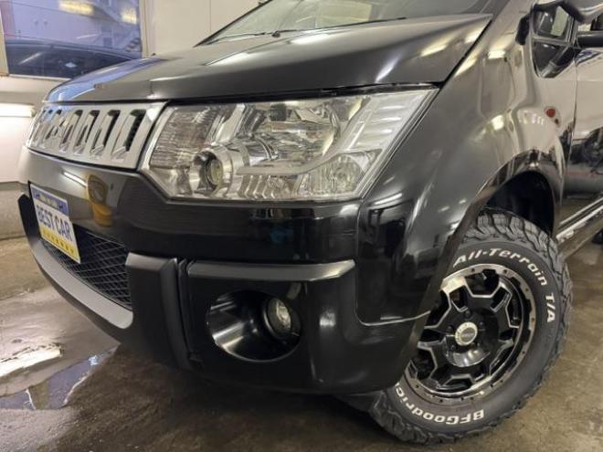 デリカＤ：５　Ｄパワーパッケージ　本州仕入　寒冷地仕様　禁煙車　ディーゼルターボ　ＢＲＵＴ１６インチＡＷ＋ＢＦグッドリッチホワイトレター　純正ナビ　地デジ　アルパインリアフリップダウンモニター　Ｂｌｕｅｔｏｏｔｈ　バックカメラ　ＥＴＣ 4WD 2200 5Dr