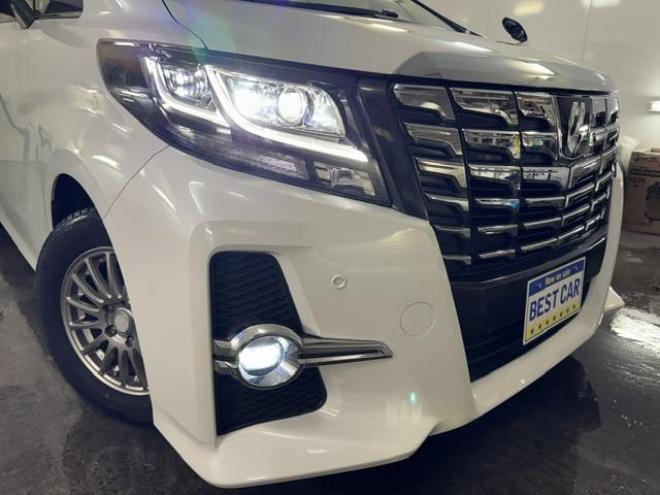 アルファード２．５Ｓ　Ｃパッケージ　本州仕入　寒冷地仕様　禁煙車　純正リアフリップダウンモニター　純正１８インチＡＷ　社外１６ＡＷ＋スタッドレスタイヤ付　両側パワースライドドア　パワーバックドア　純正エンジンスターター　前後ドラレコ 4WD 2500 5Dr