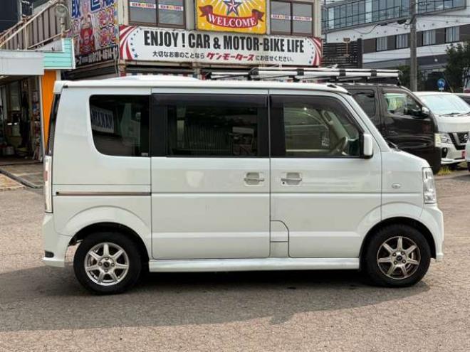 エブリイワゴン PZターボ 4WD　ターボ4WD社外ナビ　バックカメラ　シートヒーターミラーヒーター左リアパワスラ 660