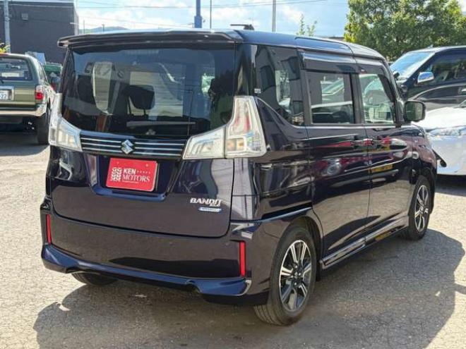 ソリオ1.2 バンディット ハイブリッド MV 4WD　ワンオーナー車4WDデュアルブレーキサポート　左リアパワスラ純正エンジンスターター　シートヒーター 1200