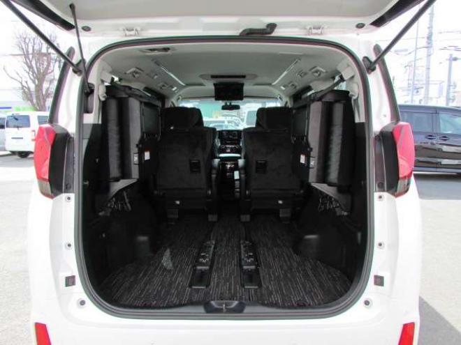 アルファード3.5 SA Cパッケージ 4WD　純正ナビ/フルセグTV/バックカメラ/プリクラッシュセーフティー/LEDヘッドライト/スマートキー一体式エンジンスターター/レーダークルーズコントロール/純正フリップダウンモニター/ビルトインETC/両側Pスライドドア 3500