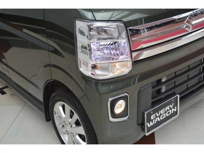 エブリイワゴン PZターボ ハイルーフ 4WD　ワンオーナー車ハイルーフ4WDターボセーフティサポート搭載アイドリングストップ左オートスライドドア8インチナビTVバックカメラハイビームアシストLEDドラレコ前後ETCシートヒーター 660