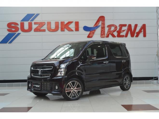 ワゴンRスティングレー ハイブリッド T 4WD　ワンオーナー車ハイブリッド4WDターボセーフティサポート搭載アイドリングストップ横滑り防止装置アダプティブクルーズコントロールSDナビTVパドルシフトETCハイビームアシストLEDライト 660