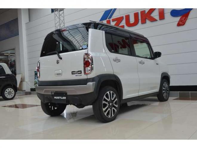 ハスラーJスタイルIII 4WD　ワンオーナー車Sエネチャージ4WDセーフティサポート搭載アイドリングストップ横滑り防止装置7インチワイドナビTVハーフレザーシートヒーターLEDライト 660