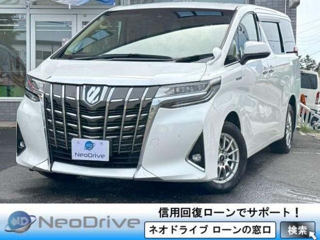 アルファードハイブリッドハイブリッド2.5X 4WD ローンが不安な方＜優遇ローン＞ 寒冷地仕様　アルパインビックナビ　後席モニター　両側パワースライド 4WD 2500 5Dr