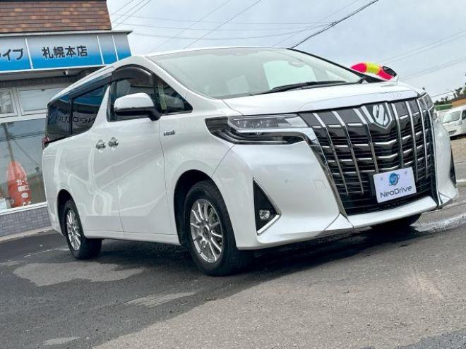 アルファードハイブリッドハイブリッド2.5X 4WD ローンが不安な方＜優遇ローン＞ 寒冷地仕様　アルパインビックナビ　後席モニター　両側パワースライド 4WD 2500 5Dr