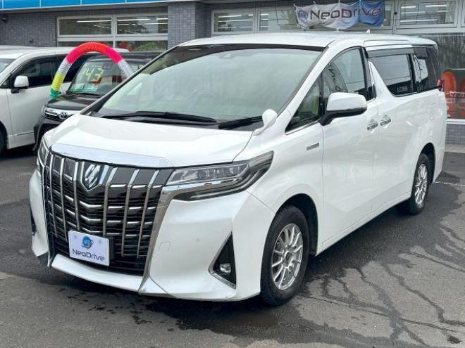 アルファードハイブリッドハイブリッド2.5X 4WD ローンが不安な方＜優遇ローン＞ 寒冷地仕様　アルパインビックナビ　後席モニター　両側パワースライド 4WD 2500 5Dr