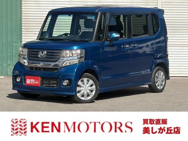 N-BOX+カスタムG 4WD　ワンオーナー車4WD　社外ナビ　地デジ　純正スターターETCスペアキー 660