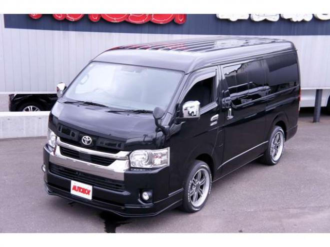 ハイエースバン2.7 スーパーGL ダークプライムII ワイド ミドルルーフ ロングボディ 4WD　フリップダウンモニター・パノラミックビューモニター・デジタルインナーミラー・Fスポイラー・18インチアルミ・ETC 2700