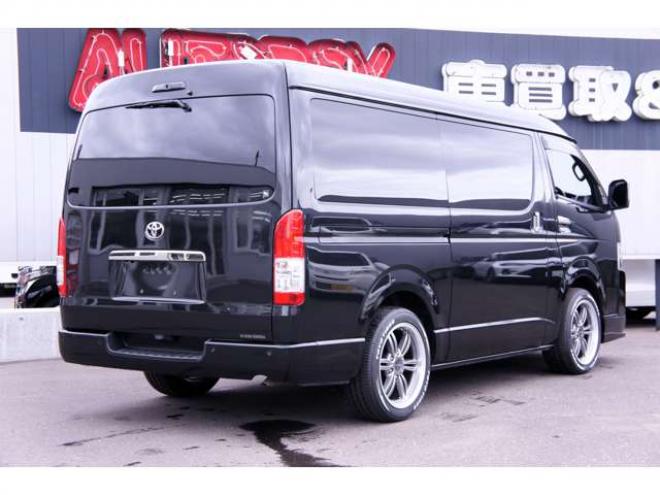 ハイエースバン2.7 スーパーGL ダークプライムII ワイド ミドルルーフ ロングボディ 4WD　フリップダウンモニター・パノラミックビューモニター・デジタルインナーミラー・Fスポイラー・18インチアルミ・ETC 2700