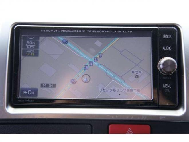 ハイエースバン2.8 スーパーGL ロング ディーゼルターボ 4WD　SDナビTV　パノラミックビューモニター　415コブラフロントスポイラー　リアスポイラー　ボンネット　18インチアルミ　ベッドキット　ローダウン　デジタルインナーミラー　LEDヘッドライト　スマートキー 2800