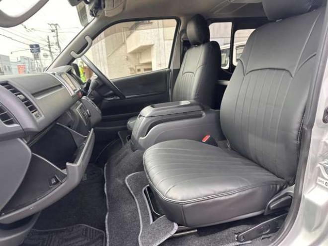 ハイエースバン2.8 スーパーGL ロング ディーゼルターボ 4WD　リアクーラー&ヒーター　プッシュスタート　スマートキー　　ベッドキッド LEDヘッドライト横滑り防止　衝突被害軽減　車線逸脱　トヨタ純正ナビ　フルセグTV　Bluetooth　バックカメラ トヨタ純正リアモニター ETC 2800