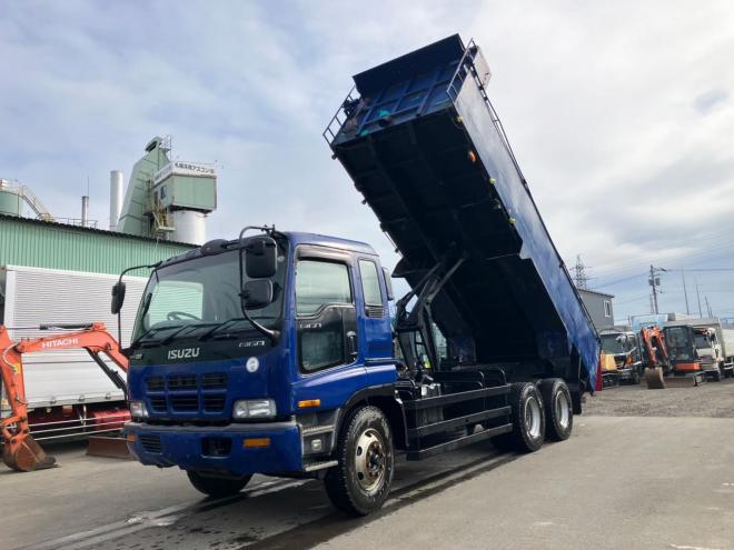 ギガ中古　ロング深ダンプ　大型トラック