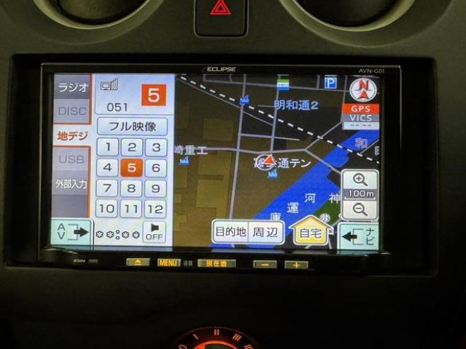 ノートＸ　Ｆｏｕｒ　禁煙車　寒冷地仕様　衝突軽減エマージェンシーブレーキ　レーンモニタリング　純正エンジンスターター　インテリジェントキー　イクリプスナビ　地デジ　ＤＶＤ再生　横滑り防止装置　パートタイム４ＷＤ 4WD 1200 5Dr