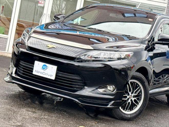 ハリアーハイブリッドE-Fourエレガンス 4WD　ローンが不安な方＜優遇ローン＞　寒冷地仕様　フロントエアロ　社外ナビ　ワンセグTV 4WD 2500 5Dr