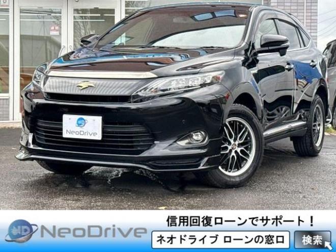 ハリアーハイブリッドE-Fourエレガンス 4WD　ローンが不安な方＜優遇ローン＞　寒冷地仕様　フロントエアロ　社外ナビ　ワンセグTV 4WD 2500 5Dr