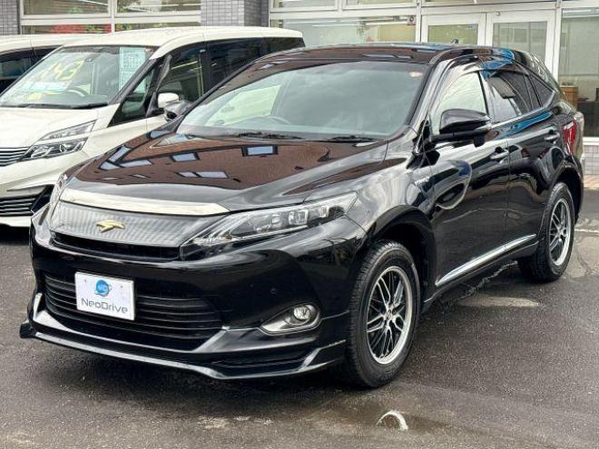 ハリアーハイブリッドE-Fourエレガンス 4WD　ローンが不安な方＜優遇ローン＞　寒冷地仕様　フロントエアロ　社外ナビ　ワンセグTV 4WD 2500 5Dr