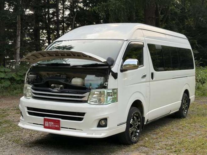 ハイエースバン2.5 DX スーパーロング ハイルーフ ディーゼルターボ 4WD　ハイルーフ4WD　ETC　リアヒーター社外16インチ社外ナビ地デジ　バックカメラ 2500