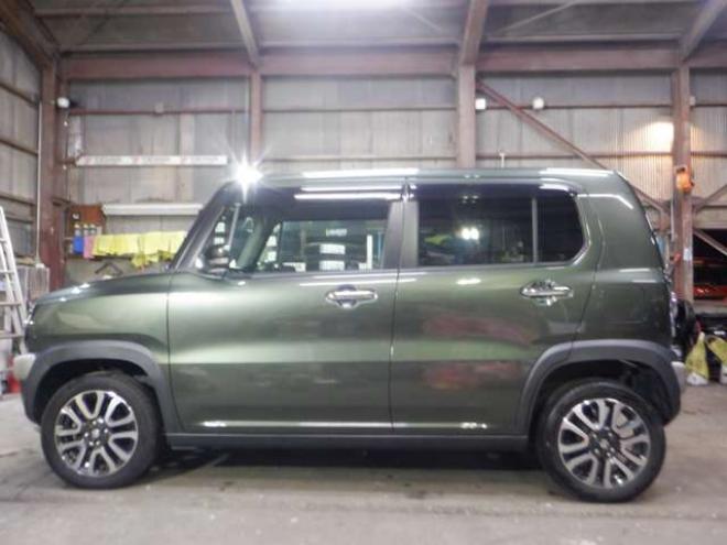 ハスラーJターボ 4WD　本州仕入・後期型・ナビ・TV・B/T・バックカメラ・デュアルカメラブレーキ・LEDライト・スマートキー・プッシュスタート・シートヒーター・パドルシフト・クルコン・ETC・オートライト・アイドリングストップ 660
