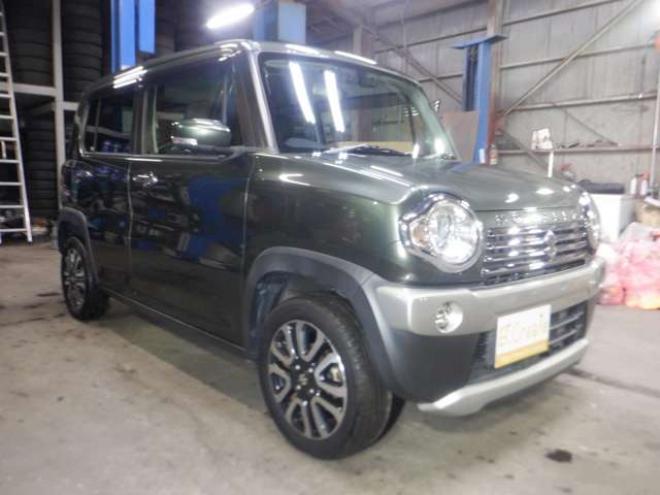 ハスラーJターボ 4WD　本州仕入・後期型・ナビ・TV・B/T・バックカメラ・デュアルカメラブレーキ・LEDライト・スマートキー・プッシュスタート・シートヒーター・パドルシフト・クルコン・ETC・オートライト・アイドリングストップ 660