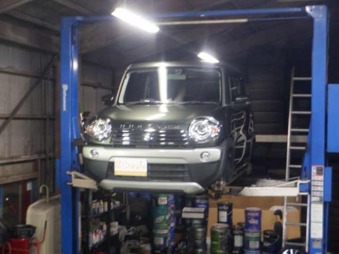 ハスラーJターボ 4WD　本州仕入・後期型・ナビ・TV・B/T・バックカメラ・デュアルカメラブレーキ・LEDライト・スマートキー・プッシュスタート・シートヒーター・パドルシフト・クルコン・ETC・オートライト・アイドリングストップ 660