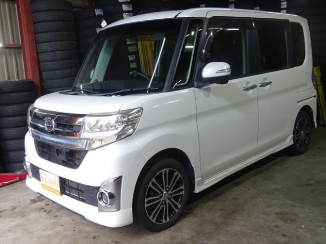 タントカスタム RS SA 4WD　4WD　寒冷地仕様　ナビ　フルセグTV　B/T　純正エンスタ　バックカメラ　両側パワスラ　アイドリングストップ　LEDヘッドライト　フォグランプ　サンシェード　ドアバイザー　スマートキー　Pスタート 660