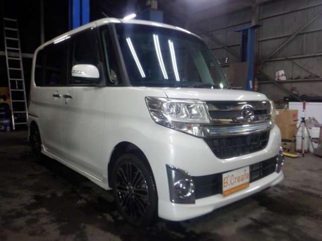 タントカスタム RS SA 4WD　4WD　寒冷地仕様　ナビ　フルセグTV　B/T　純正エンスタ　バックカメラ　両側パワスラ　アイドリングストップ　LEDヘッドライト　フォグランプ　サンシェード　ドアバイザー　スマートキー　Pスタート 660
