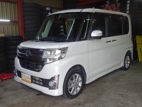 タント　カスタム X SAII 4WD　ナビ・TV・B/T・バックカメラ・パワースライドドア・LEDヘッドライト・スマアシ・プッシュスタート・スマートキー・アイドリングストップ・ベンチシート・純正エンスタ・オートライト・フォグランプ・寒冷地仕様 660