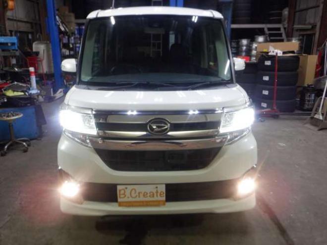 タントカスタム X SAII 4WD　ナビ・TV・B/T・バックカメラ・パワースライドドア・LEDヘッドライト・スマアシ・プッシュスタート・スマートキー・アイドリングストップ・ベンチシート・純正エンスタ・オートライト・フォグランプ・寒冷地仕様 660