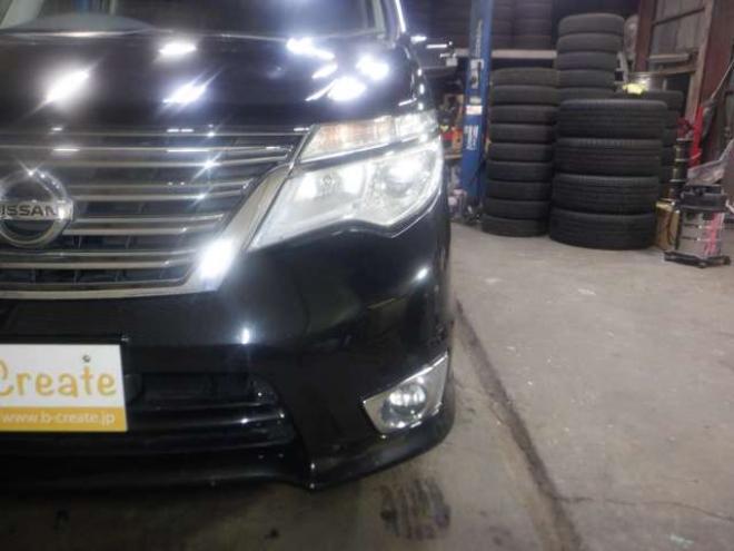 セレナ2.0 ハイウェイスター 4WD　ナビ・TV・Bカメラ・B/T・両側電動・LEDヘッドライト・フリップダウンモニター・後期型・インテリキー・プッシュスタート・クルコン・アイドリングストップ・純正エンスタ・フルフラットシート・ト・寒冷地仕様 2000