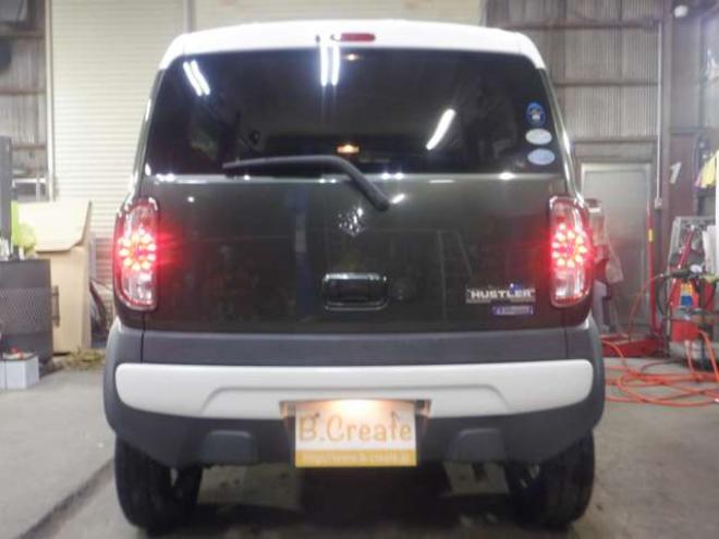 ハスラーJスタイル 4WD　本州仕入・後期型・ツートンカラー・ナビ・TV・Bカメラ・B/T・レーダーブレーキサポート・HID・LEDフォグランプ・シートヒーター・プッシュスタート・スマートキー・ 660