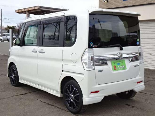 タントカスタム RS トップエディション SAII 4WD　保証1年/走行距離無制限　4WD　ワンオーナー　衝突軽減ブレーキシステム　両側パワースライドドア　純正ナビ　地デジ　Bカメラ　HDMI入力　純正エンジンスターター LEDヘッドライト　ハーフレザーシート 660